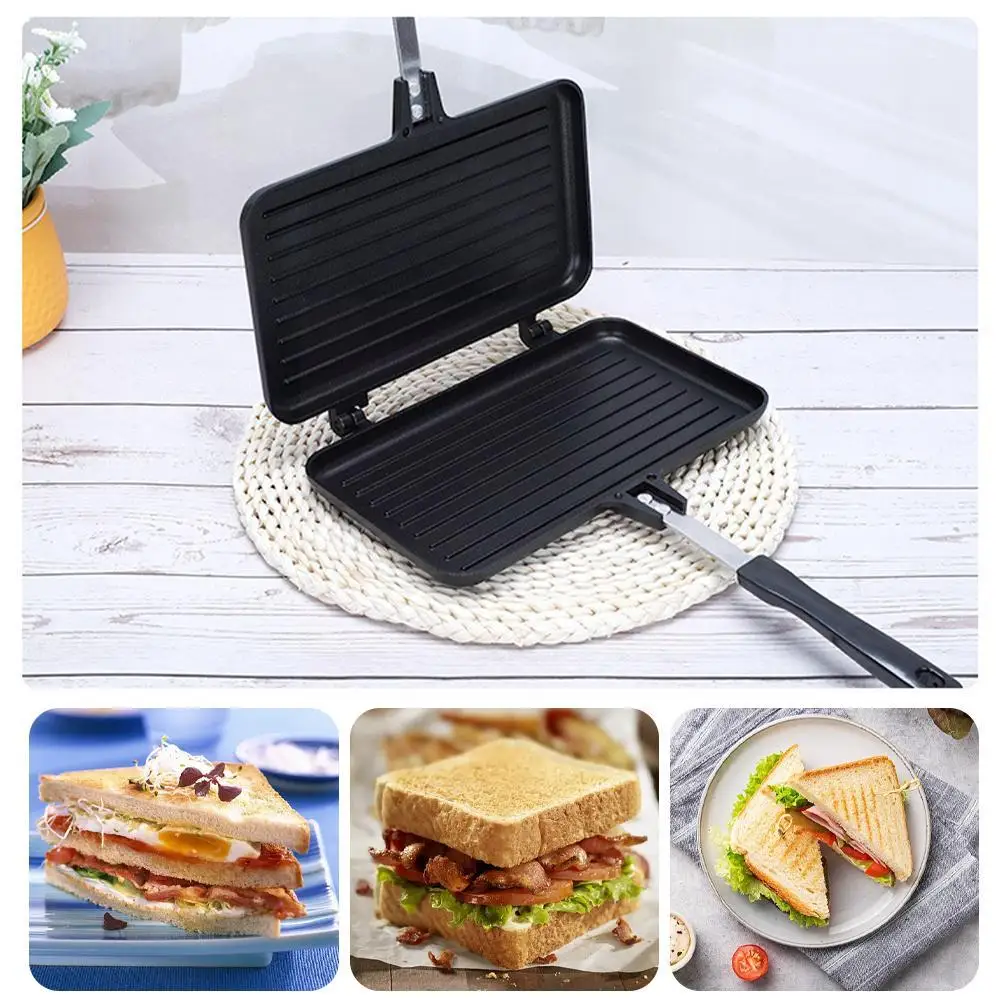 Cast Iron Corn - Çift Taraflı kızartma tavası Yapışmaz Sandviç
