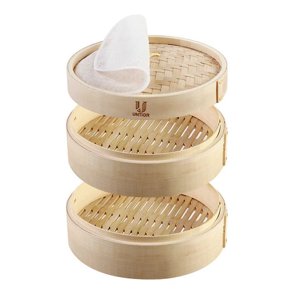 Bambu vapur sepeti kapaklı ham - Bao Steamer Bamboo incelemesi ve fiyatı