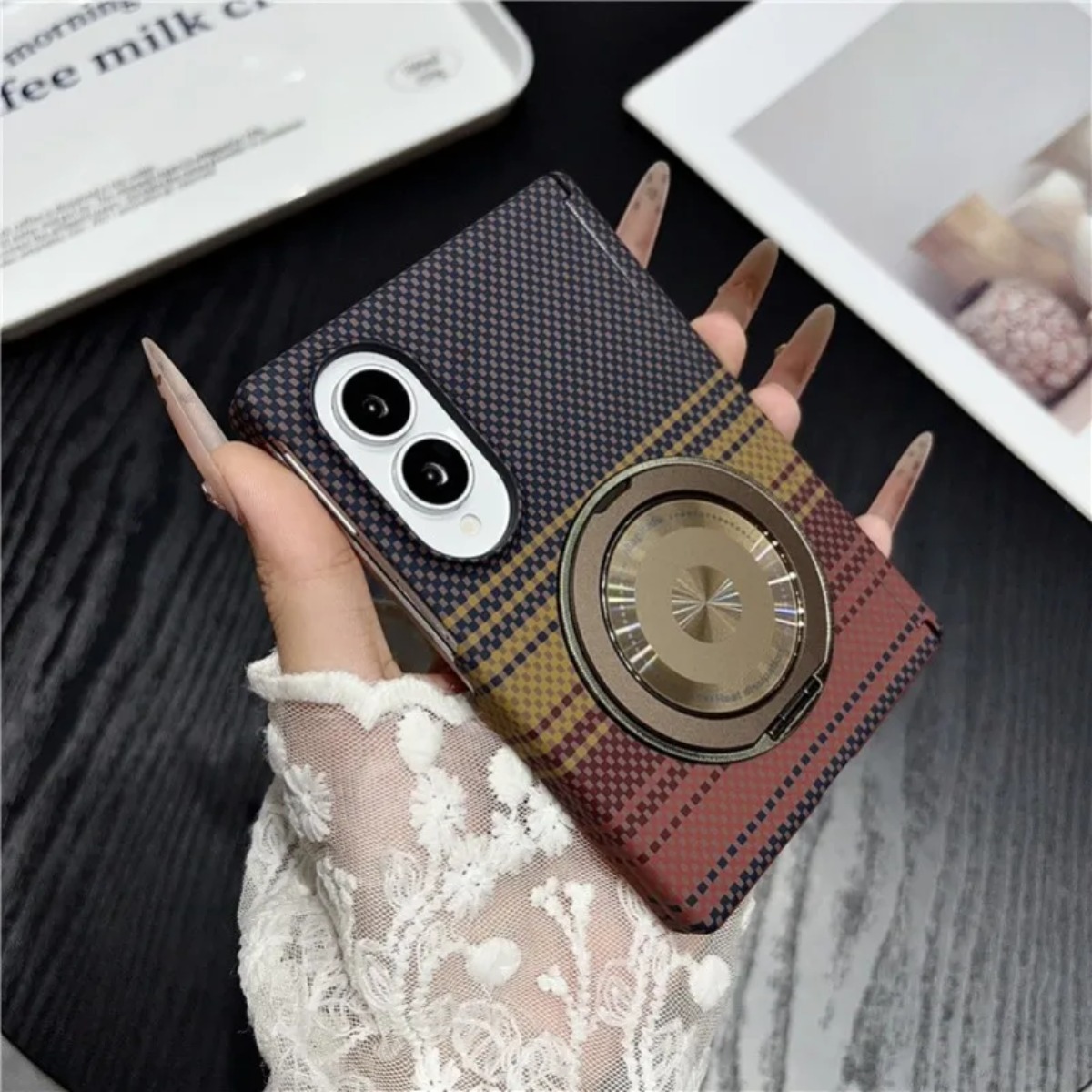 Karbon Fiber Deri 360 Derece D - Taco Stand Holder incelemesi ve fiyatı