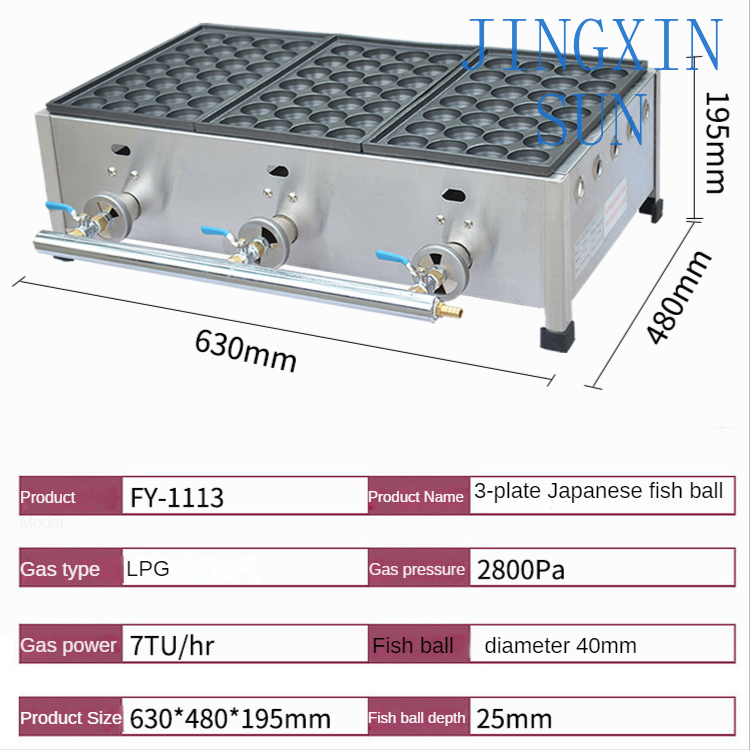 Ticari Kullanım İçin Gazlı Bal - Takoyaki Grill Plate incelemesi ve fiyatı