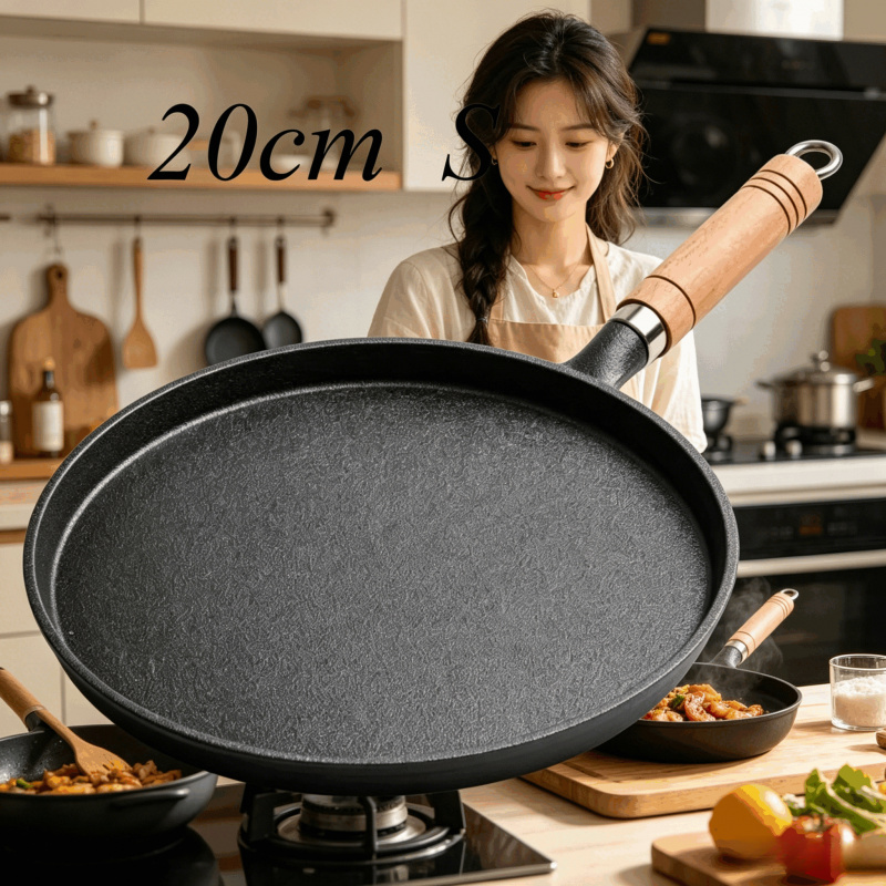 20cm Dökme Demir Tava Ahşap Sa - Cast Iron Corn incelemesi ve fiyatı